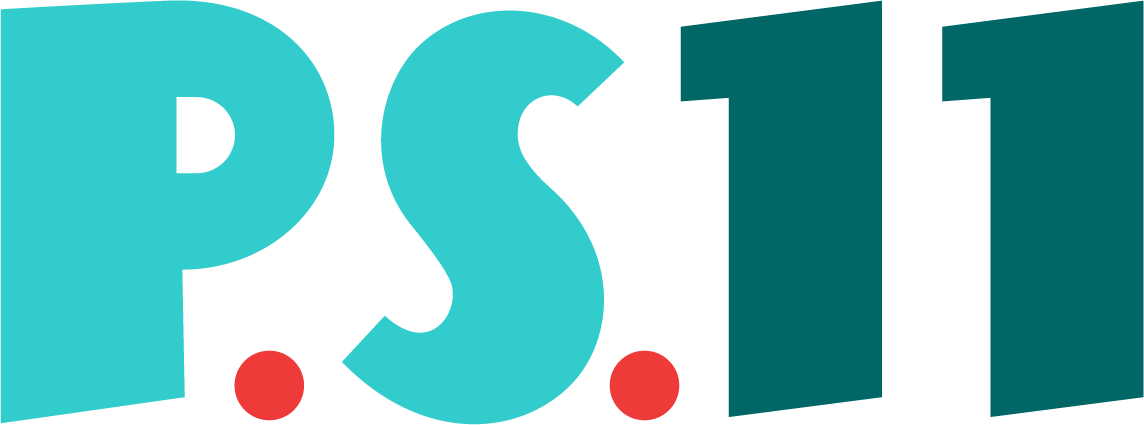 P.S. 11 Text Graphic Logo